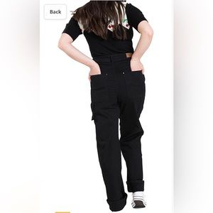 Hell Bunny Carpenter Denim Retro black Jeans